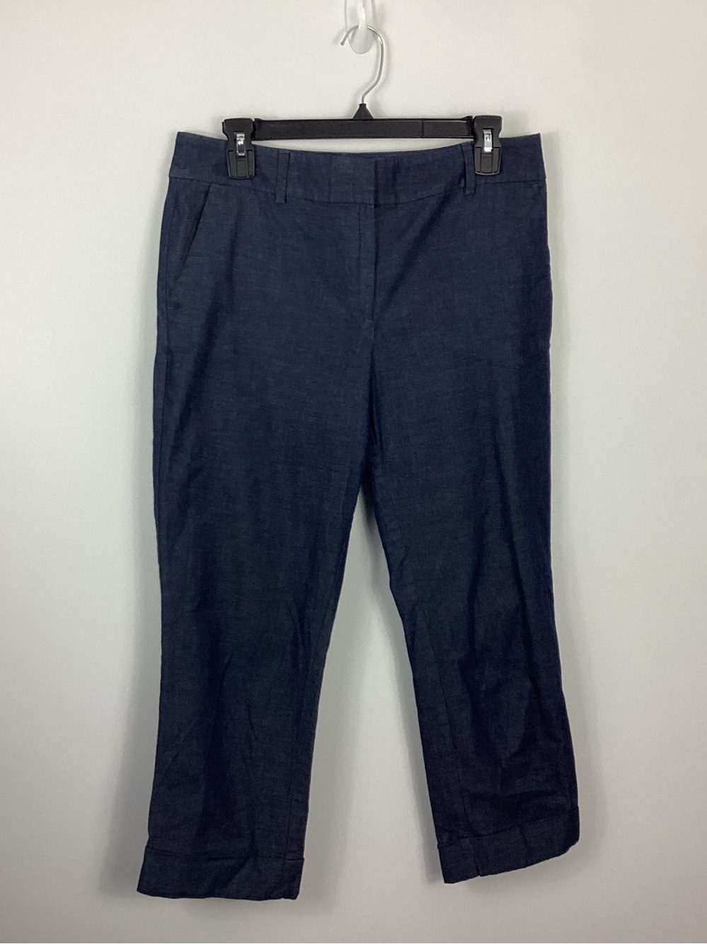 Ann Taylor Factory Chambray Capri Pants Size 6